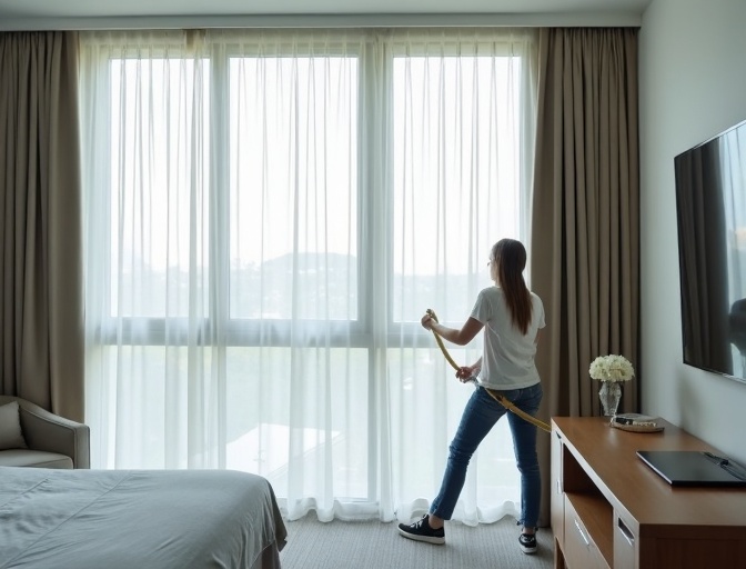 Coombabah Sheer Curtain Cleaning